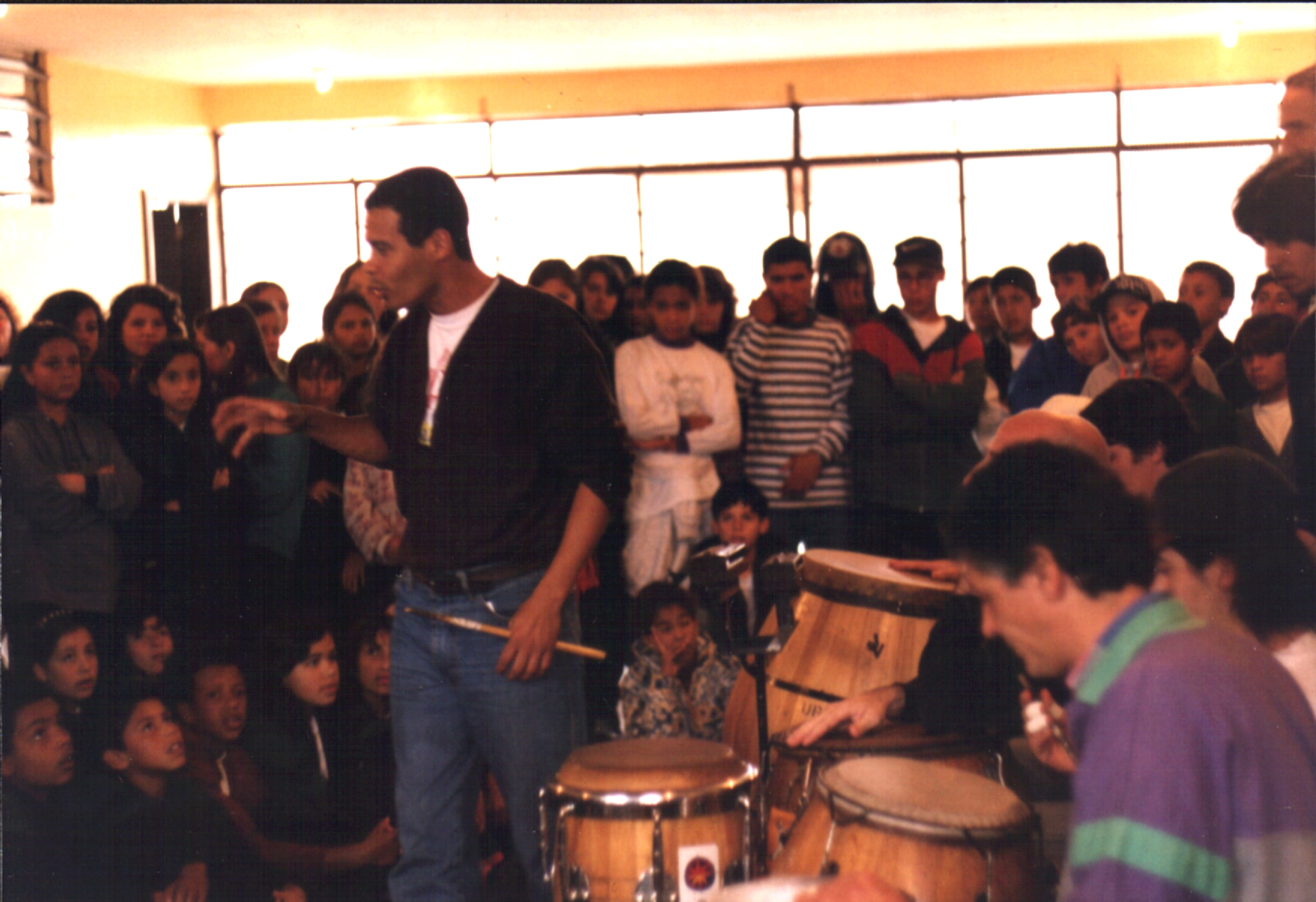 Taller de Sobremaderas en la Semana de la Conciencia Negra, Curitiba, Brasil, 1997