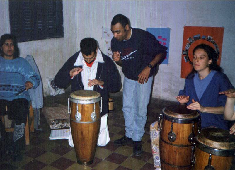 Taller de percusión afrouruguaya, 2000